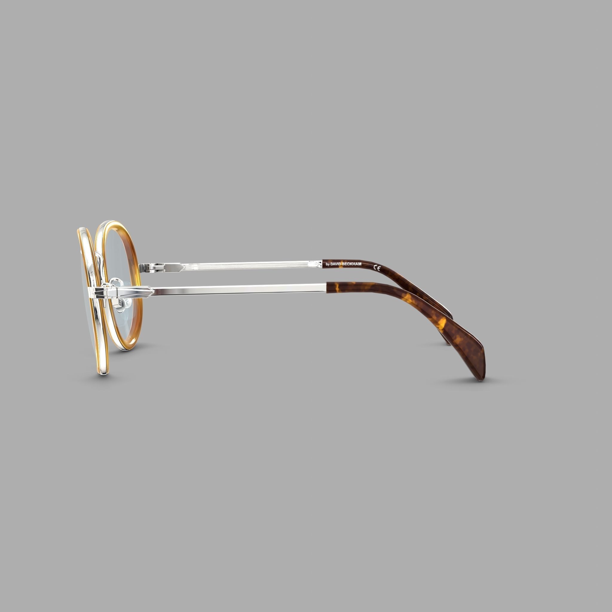 David Beckham - DB1013 Glasses Low-poly 3D model_3