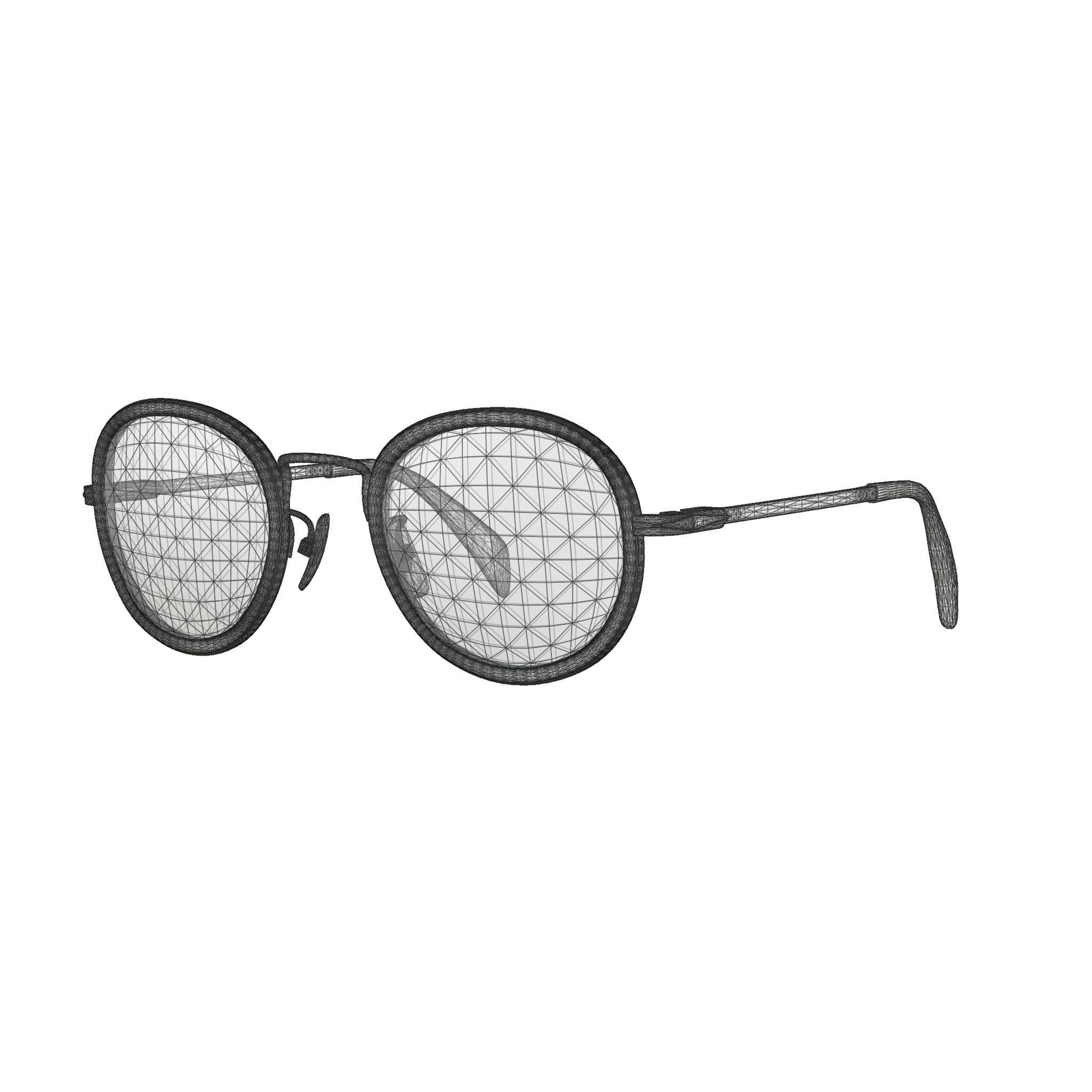 David Beckham - DB1013 Glasses Low-poly 3D model_4