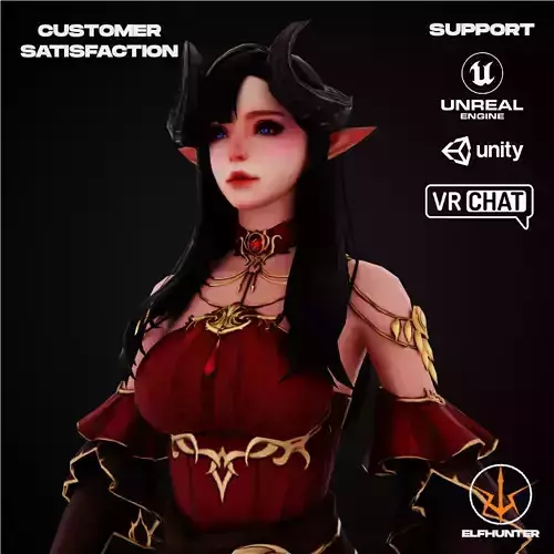EXCLUSIVE ELF HUNTER EDITION RIGGED CHARACTER ELF DEMONIC