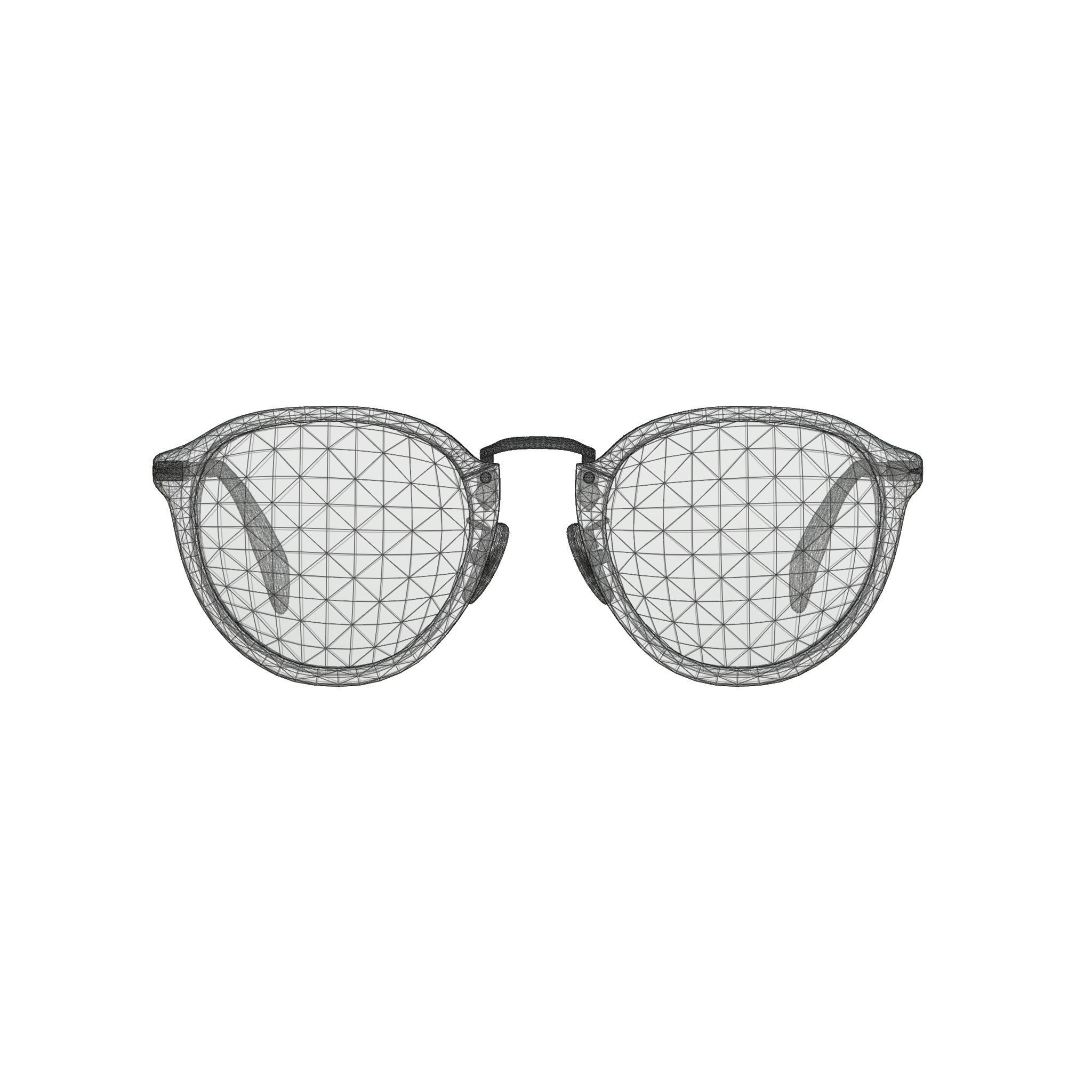 David Beckham - DB1014 Glasses Low-poly 3D model_7