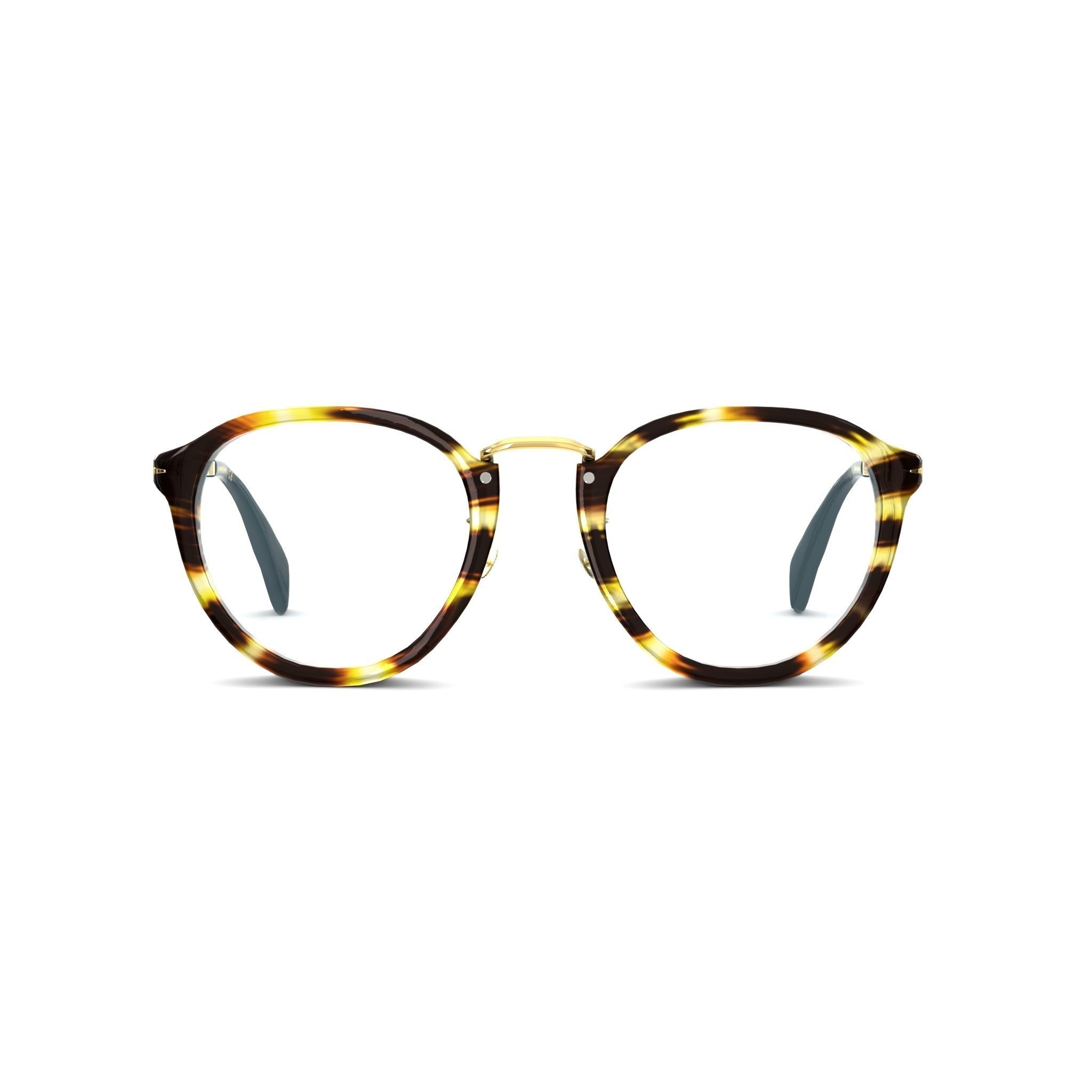 David Beckham - DB1014 Glasses Low-poly 3D model_2