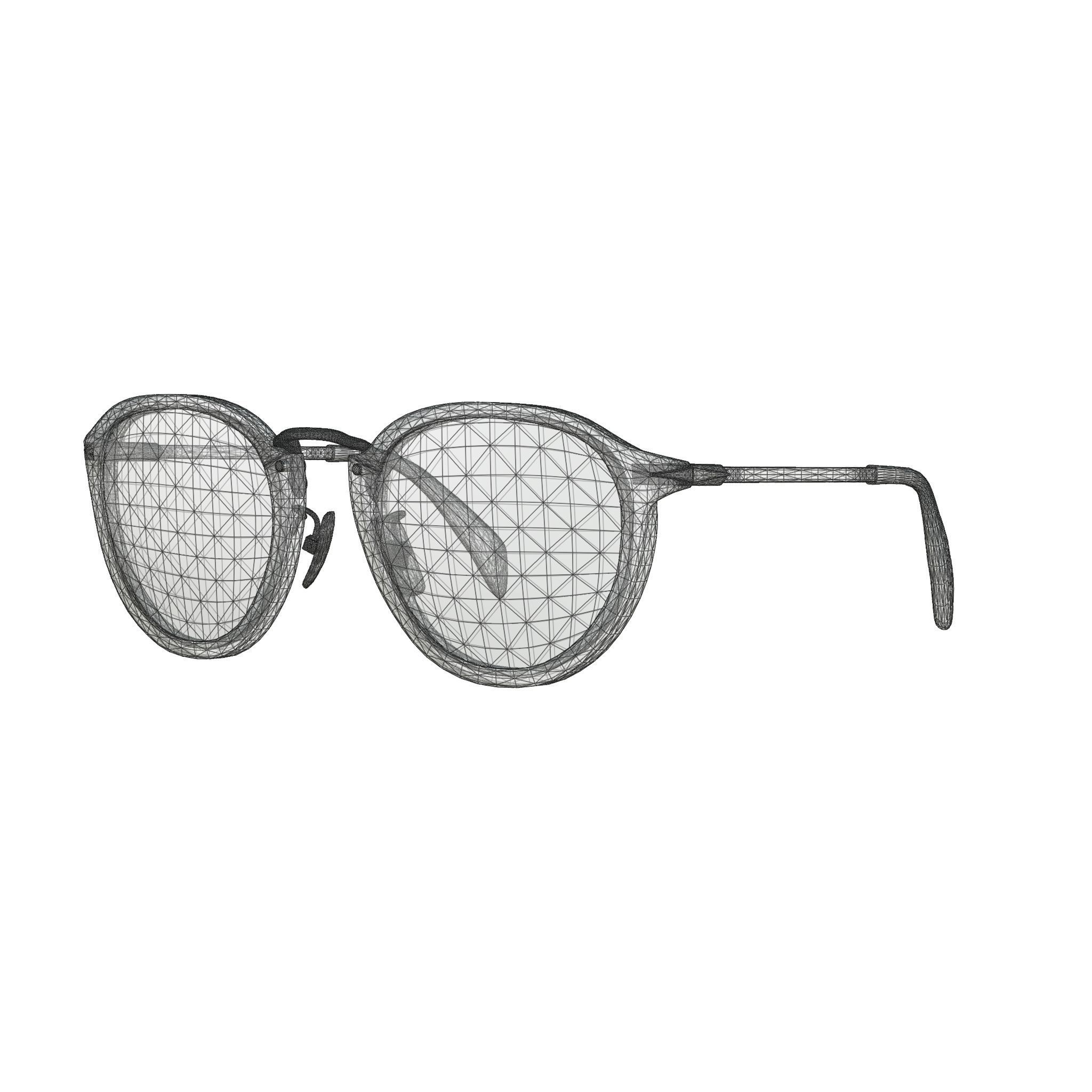 David Beckham - DB1014 Glasses Low-poly 3D model_5