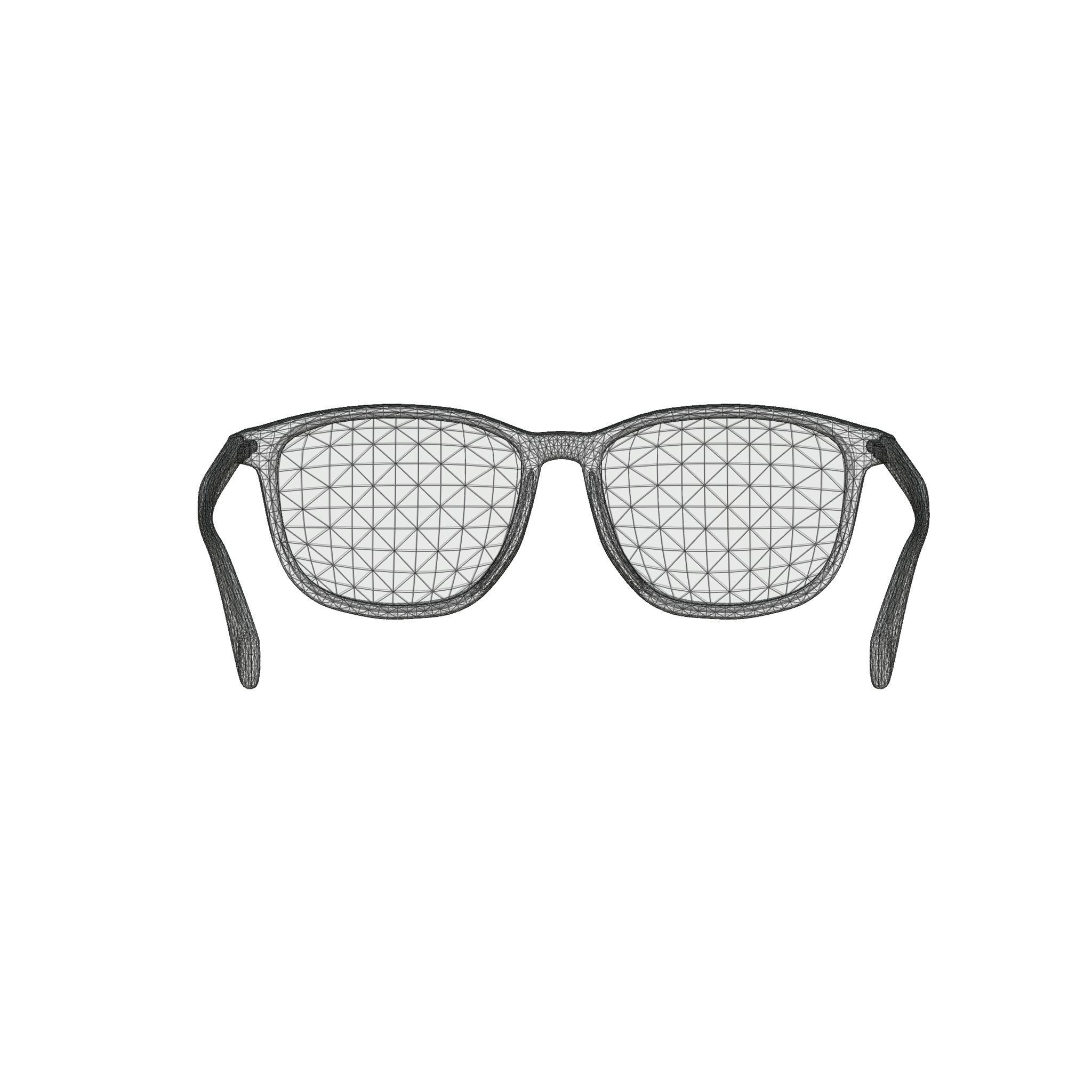 David Beckham - DB1017 Glasses Low-poly 3D model_6