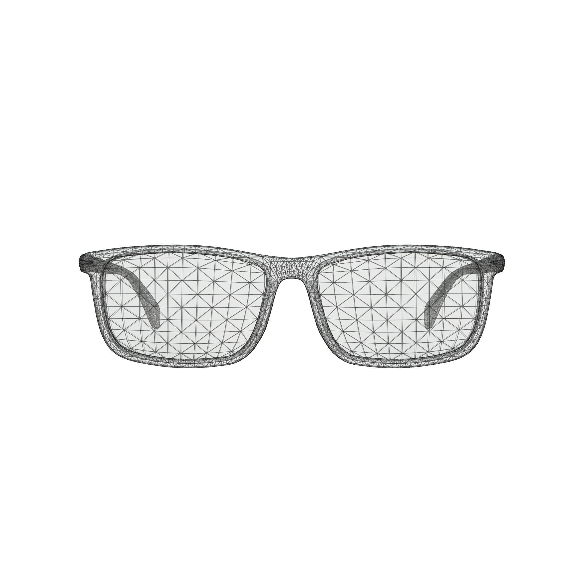 David Beckham - DB1019 Glasses Low-poly 3D model_7