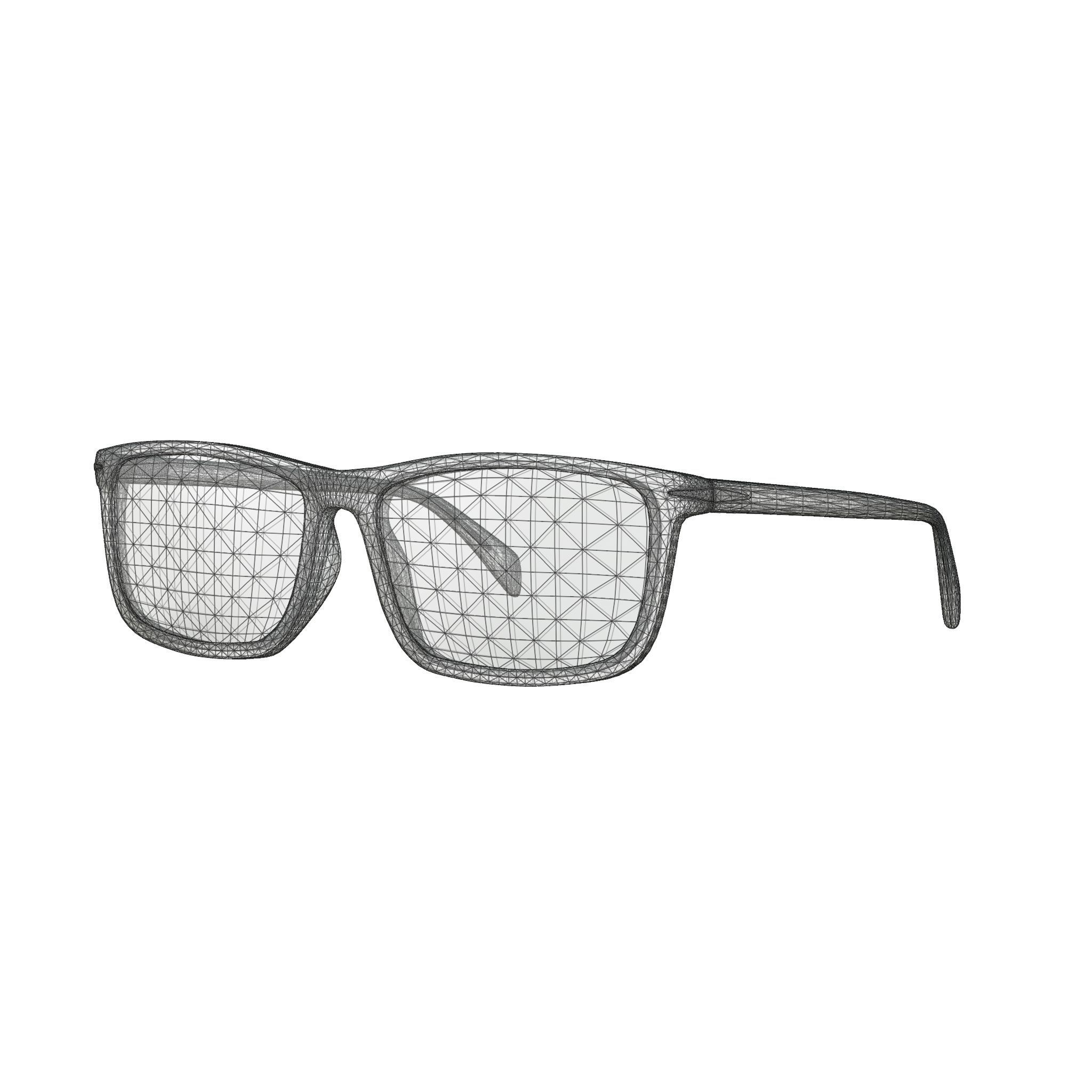 David Beckham - DB1019 Glasses Low-poly 3D model_5