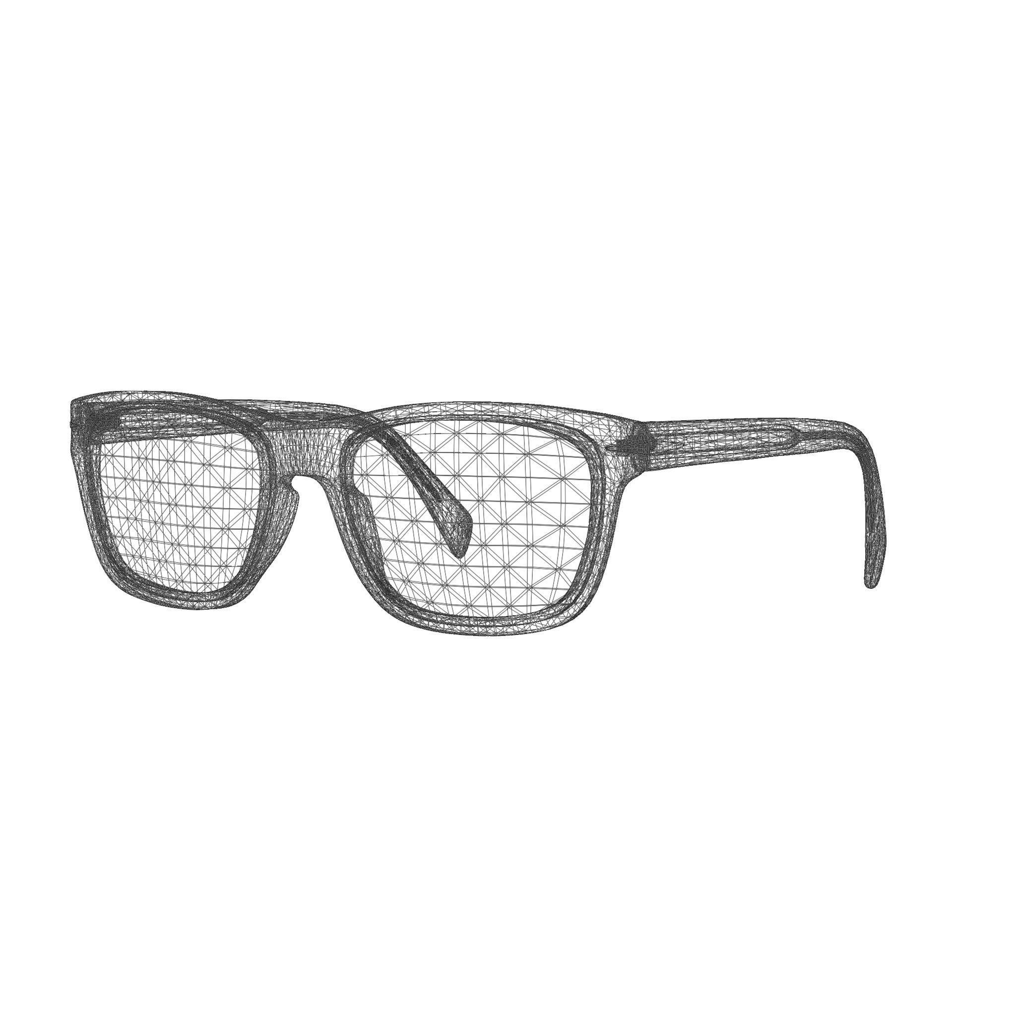 David Beckham - DB7011 Glasses  Low-poly 3D model_4