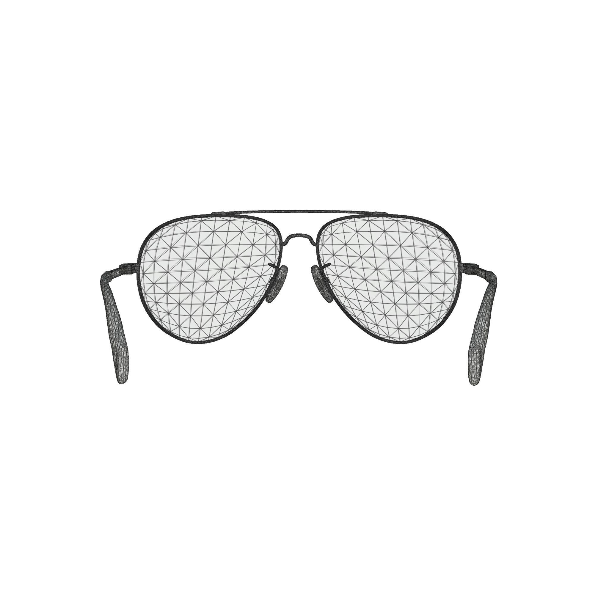 David Beckham - DB7013 Glasses  Low-poly 3D model_5