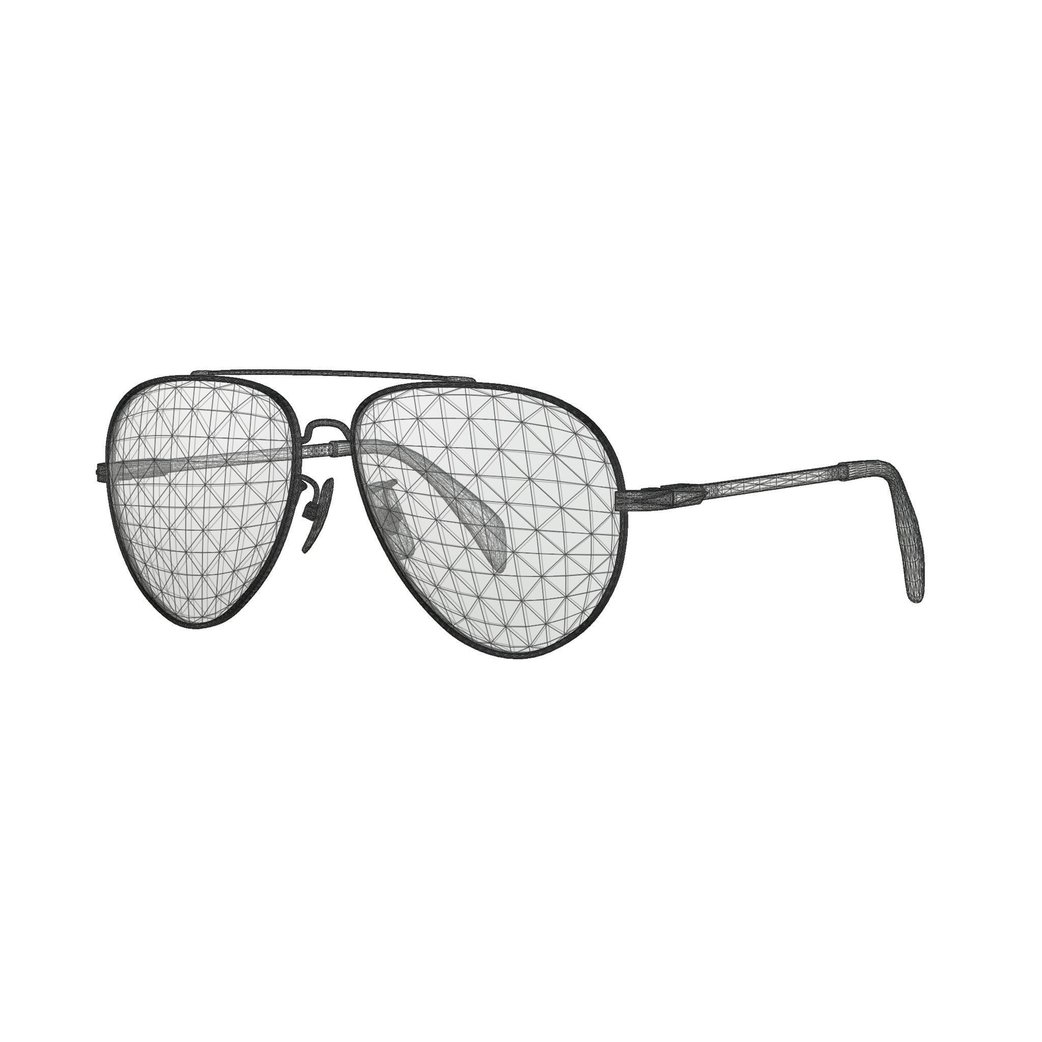 David Beckham - DB7013 Glasses  Low-poly 3D model_4