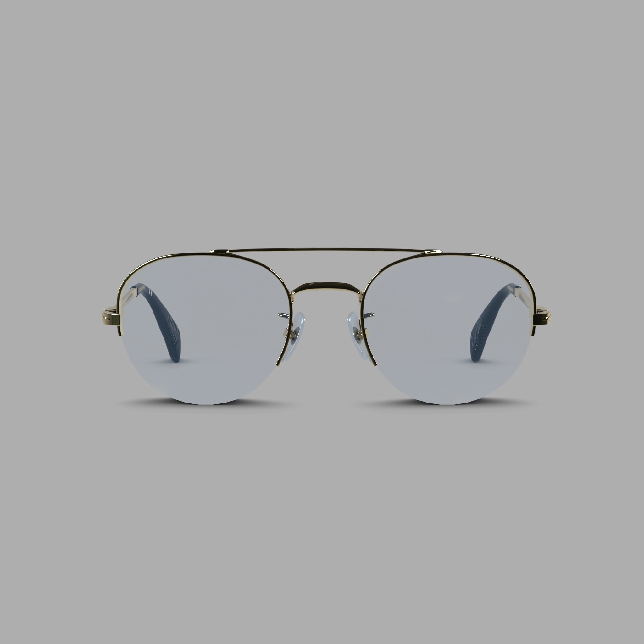 David Beckham - DB7014 Glasses  Low-poly 3D model_2