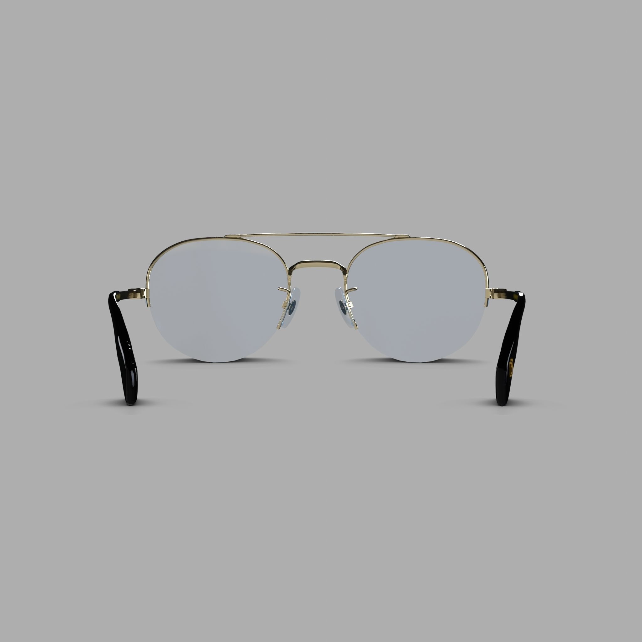David Beckham - DB7014 Glasses  Low-poly 3D model_1