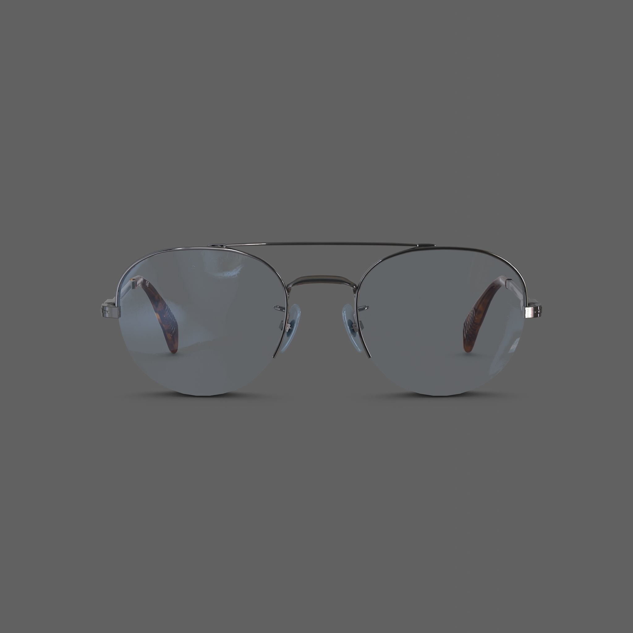 David Beckham - DB7014 Glasses Low-poly 3D model_2