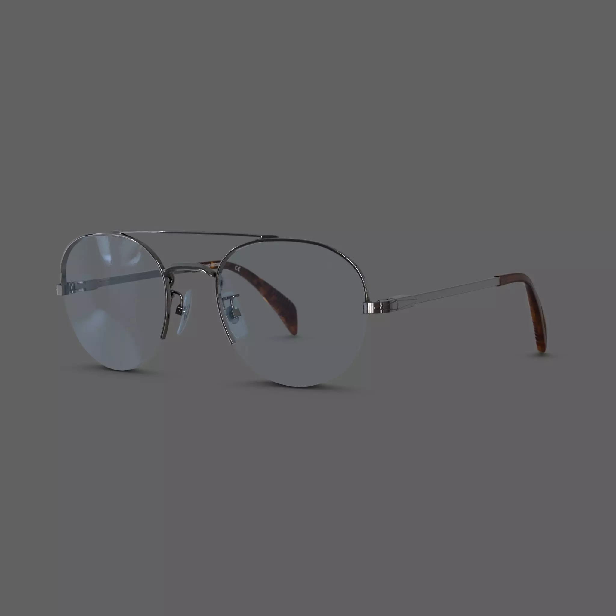 David Beckham - DB7014 Glasses Low-poly 3D model_0