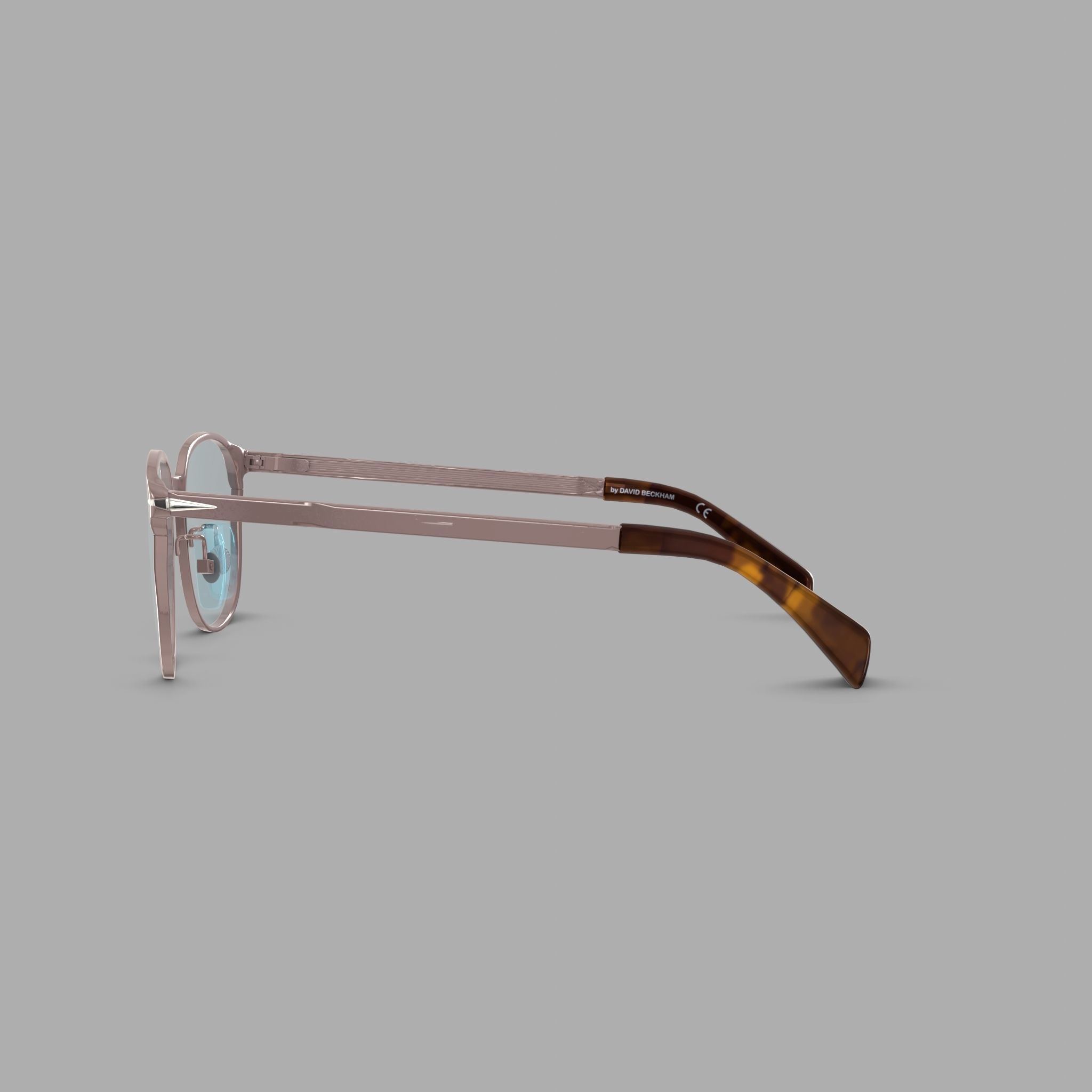 David Beckham - DB7016 Glasses  Low-poly 3D model_3