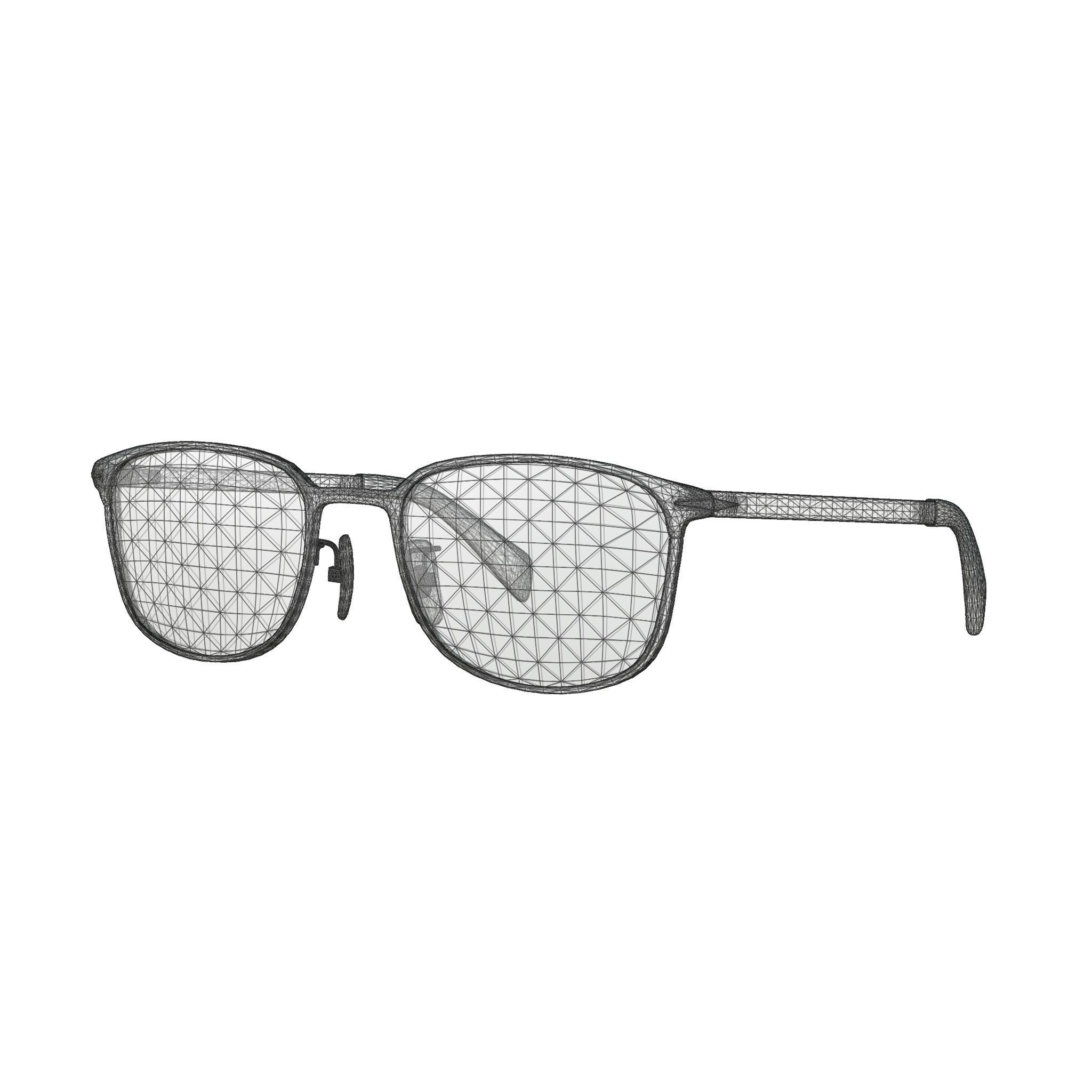 David Beckham - DB7016 Glasses  Low-poly 3D model_4