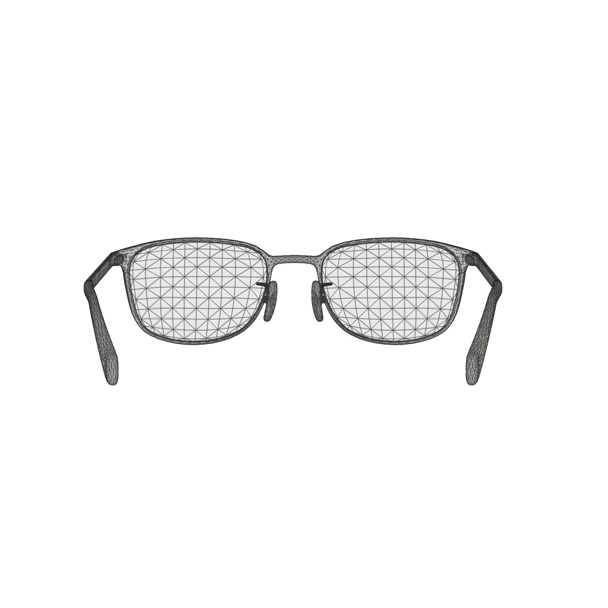 David Beckham - DB7016 Glasses  Low-poly 3D model_5