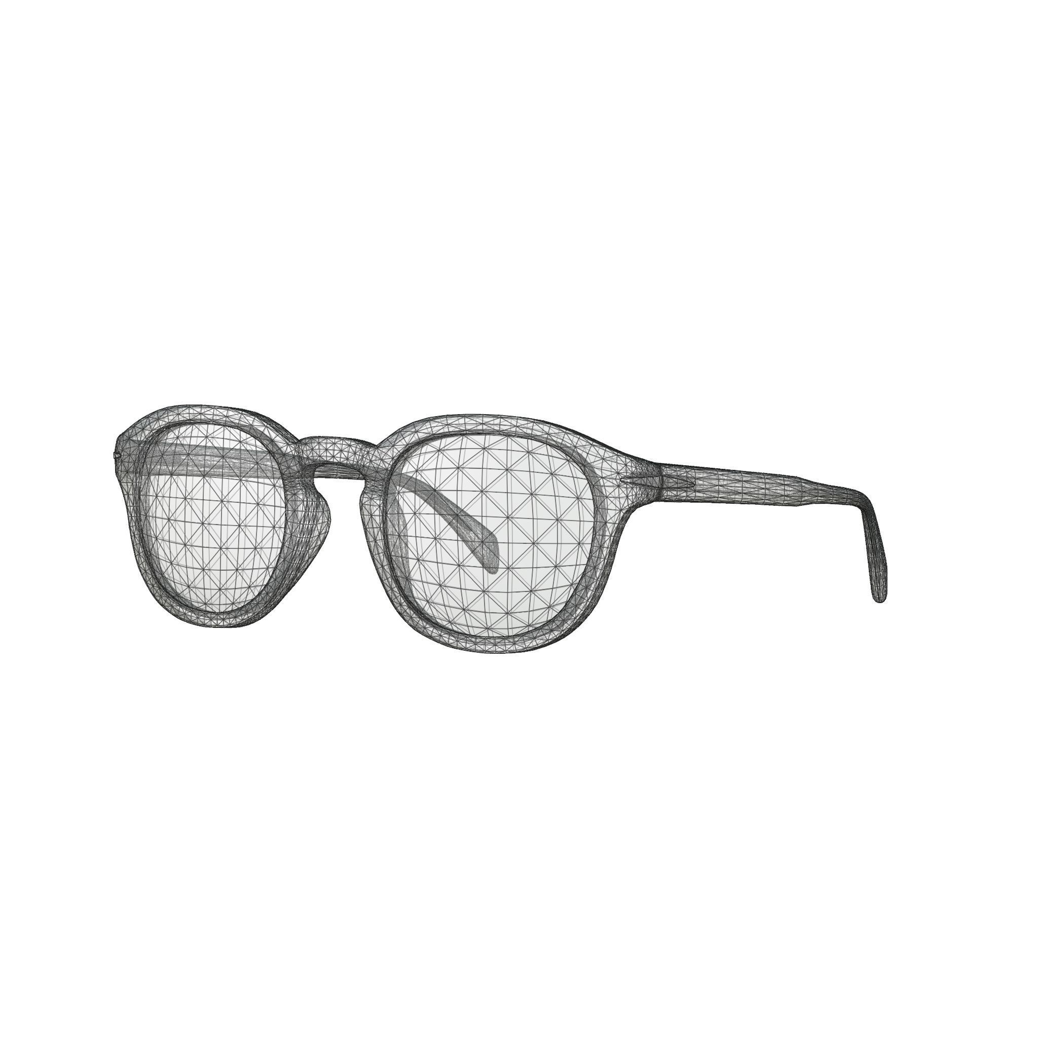 David Beckham - DB7017 Glasses  Low-poly 3D model_5