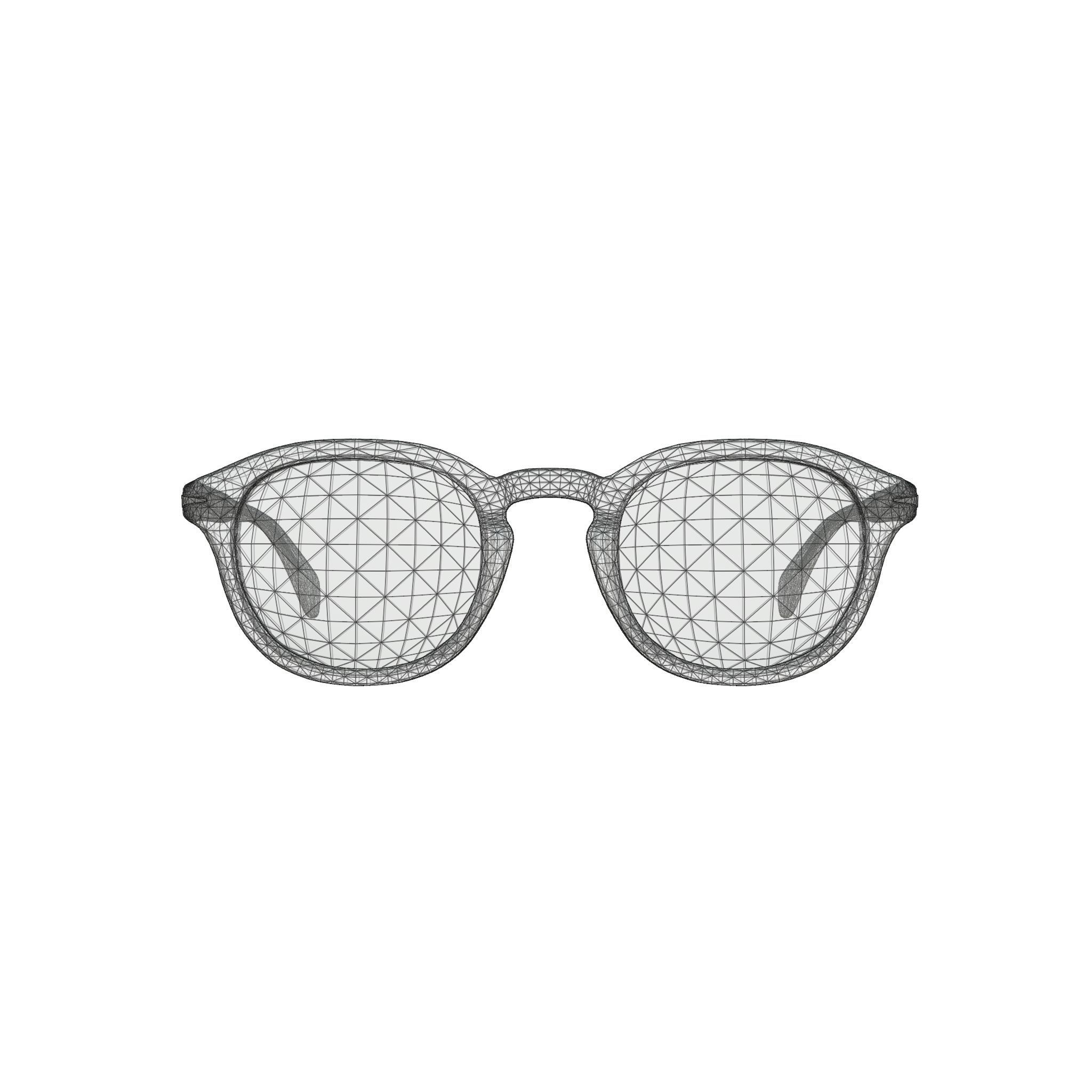 David Beckham - DB7017 Glasses  Low-poly 3D model_7