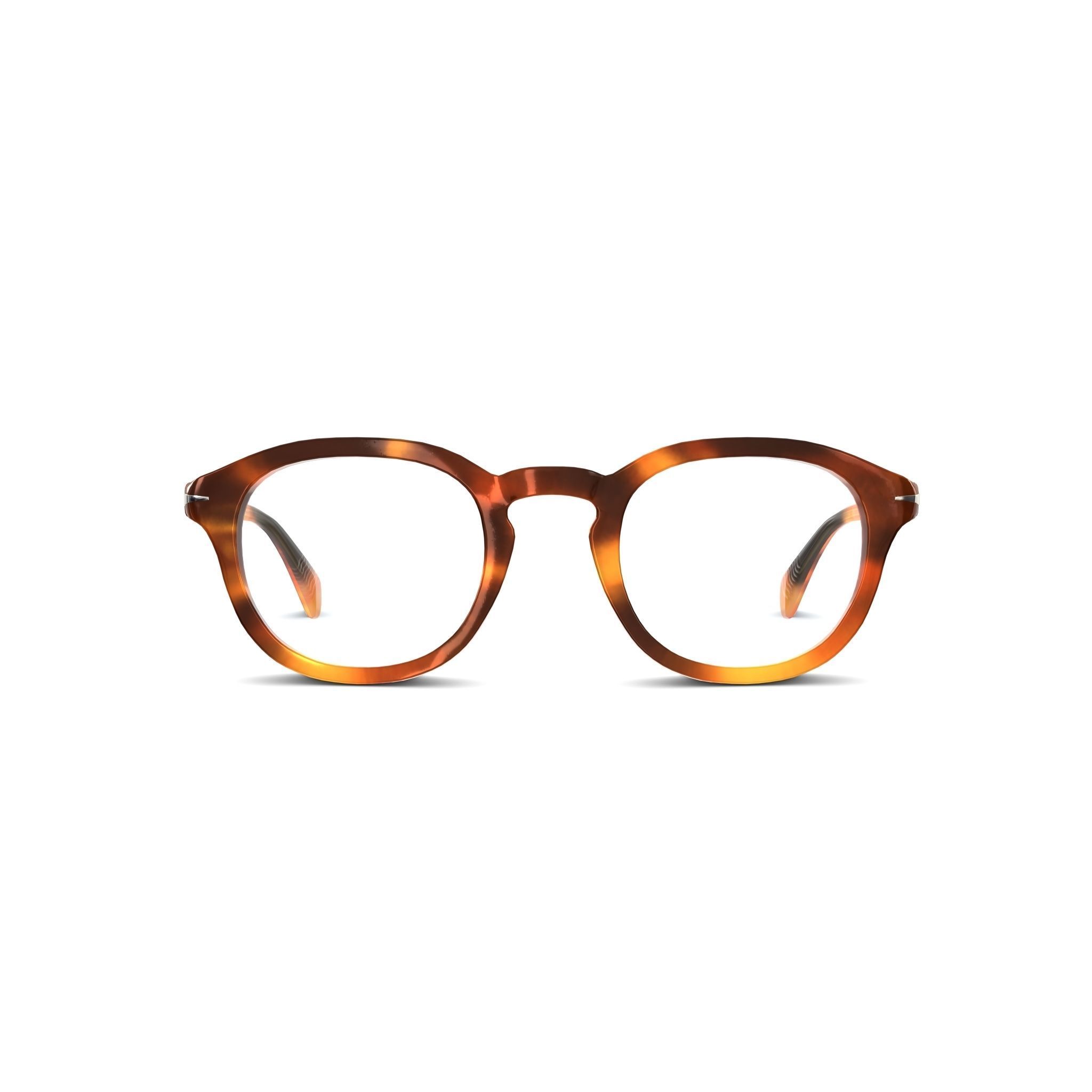 David Beckham - DB7017 Glasses Low-poly 3D model_2