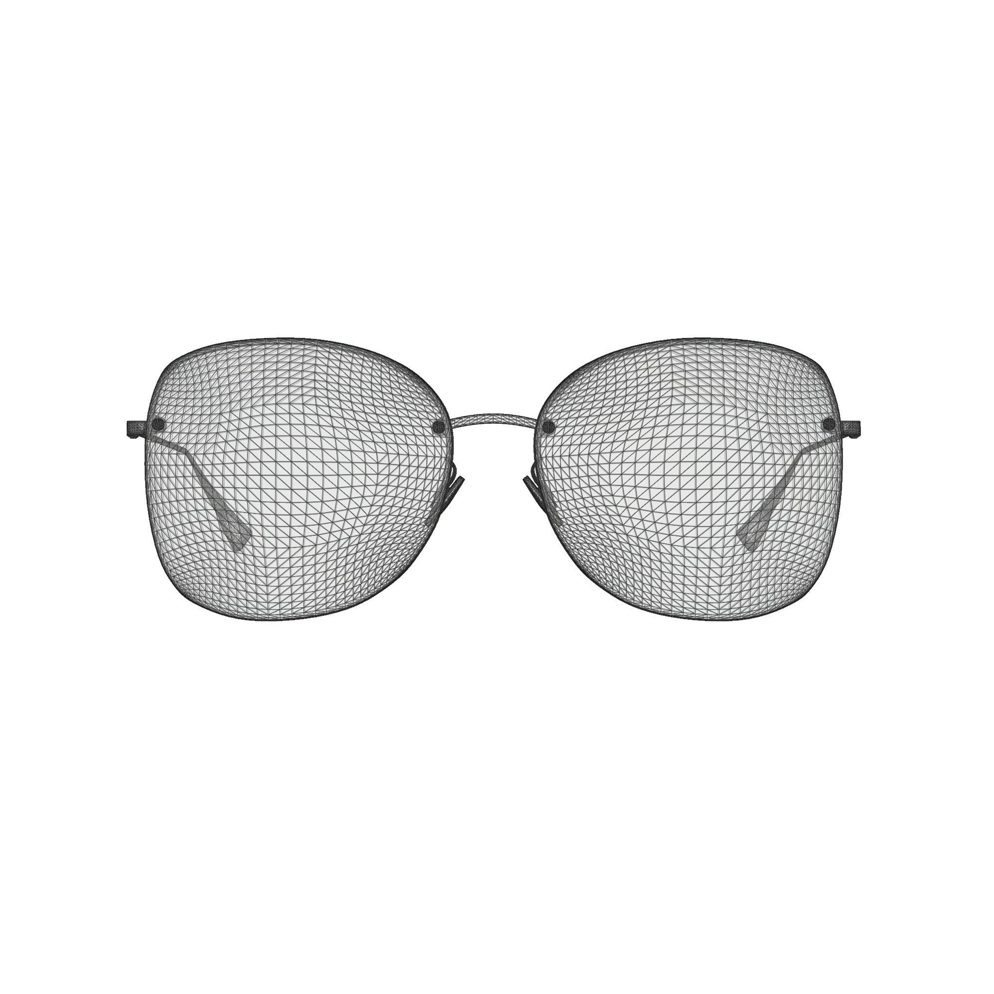 Dior - DIORSTELLAIRE7F Sunglasses Low-poly 3D model_7