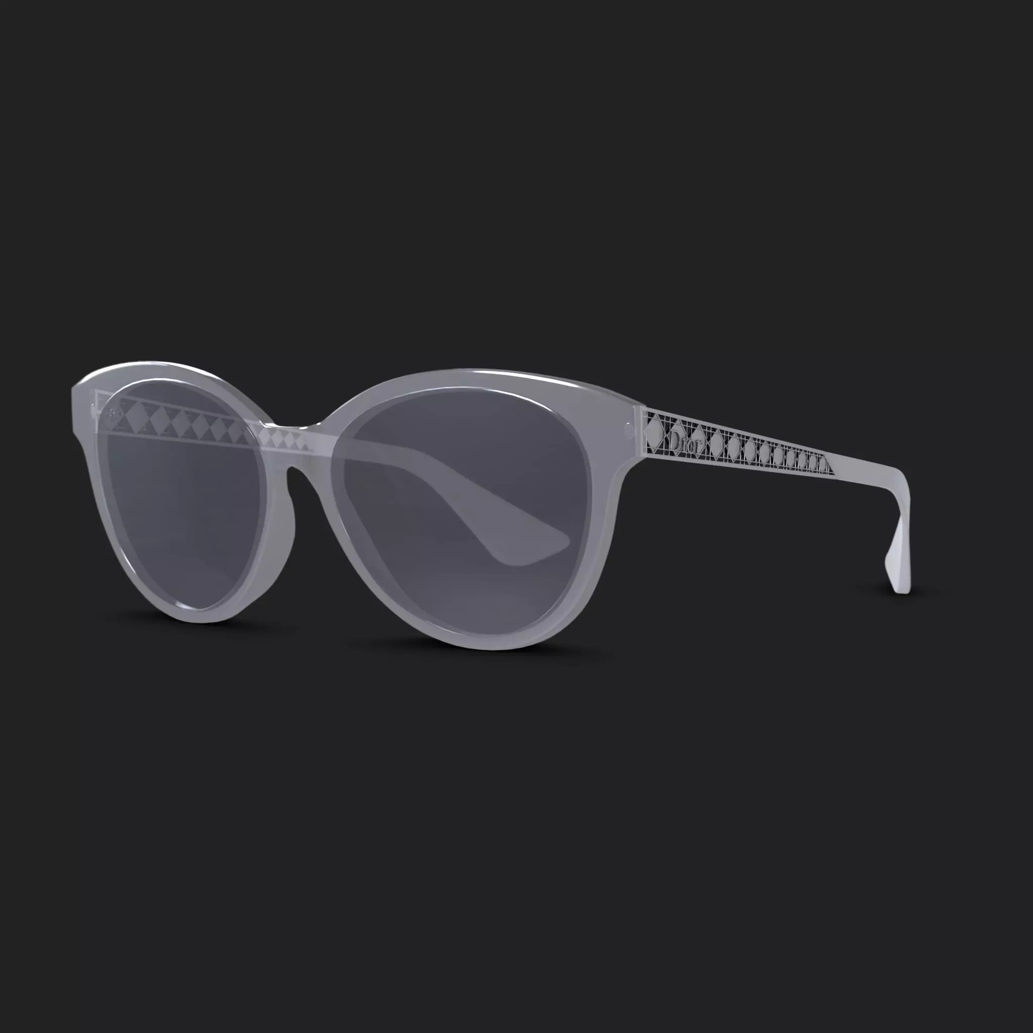 Dior - DIORAMA7 Sunglasses  Low-poly 3D model_0
