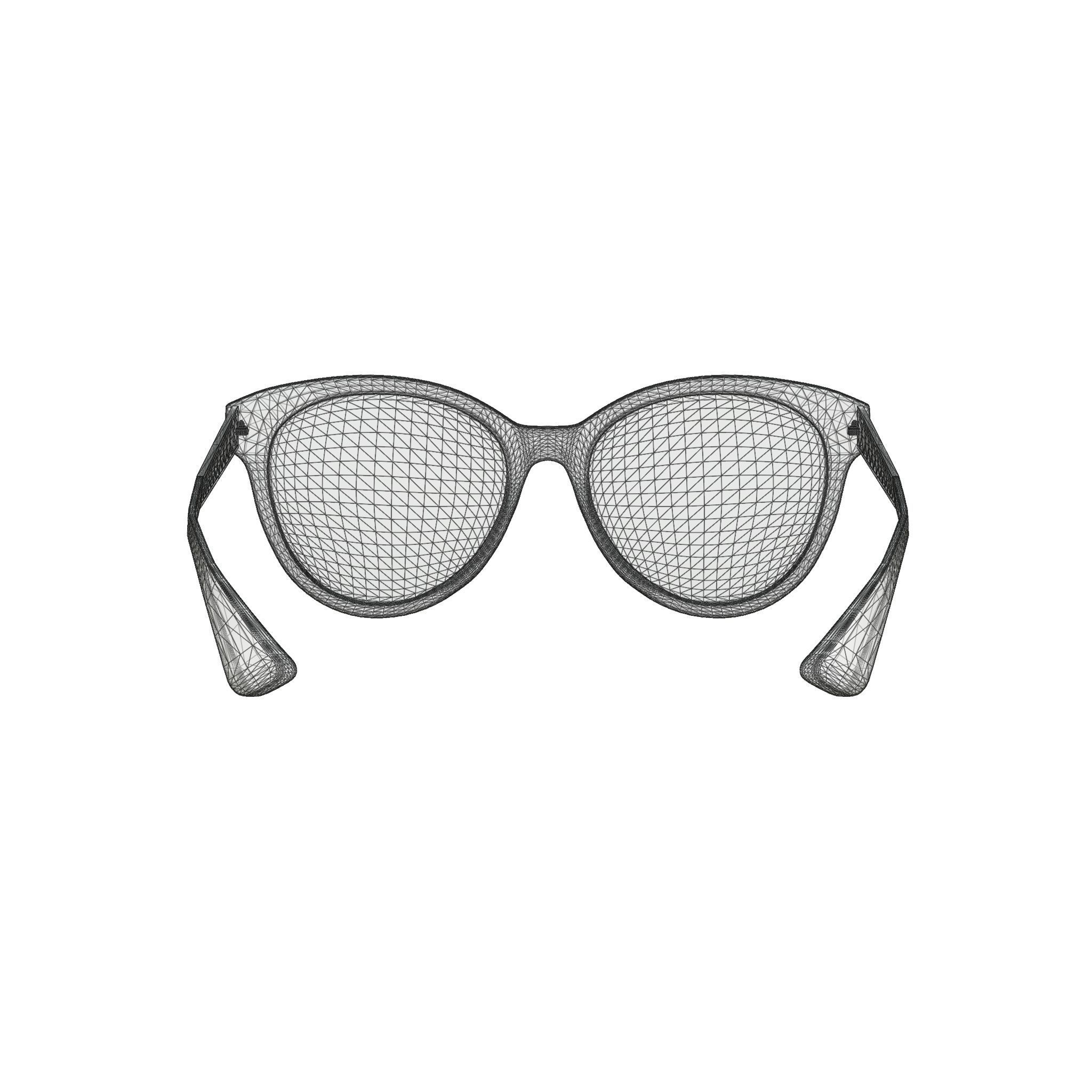 Dior - DIORAMA7 Sunglasses  Low-poly 3D model_5