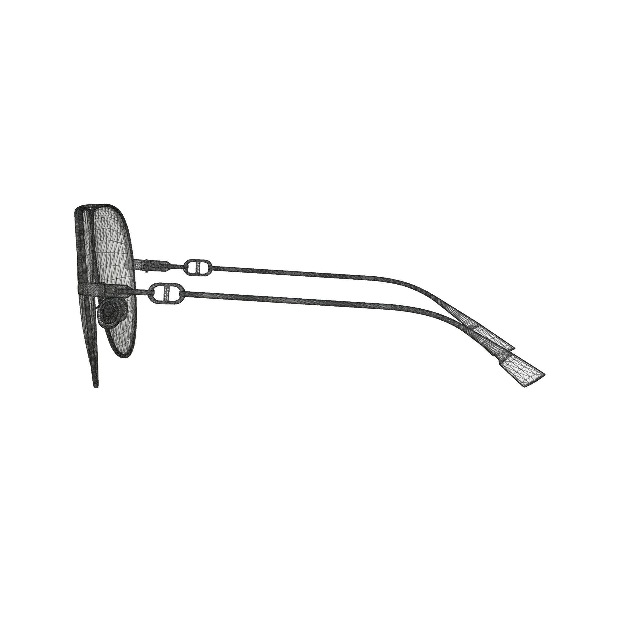 Dior - DIORCAMP Sunglasses  Low-poly 3D model_8