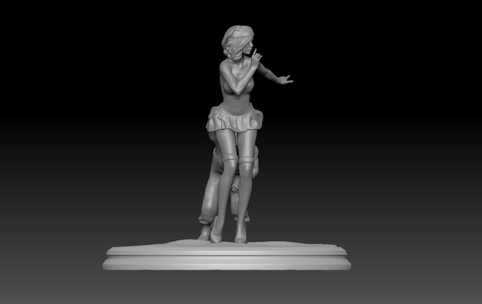 SANTA CLAUS GIRL 1 3D print model_5