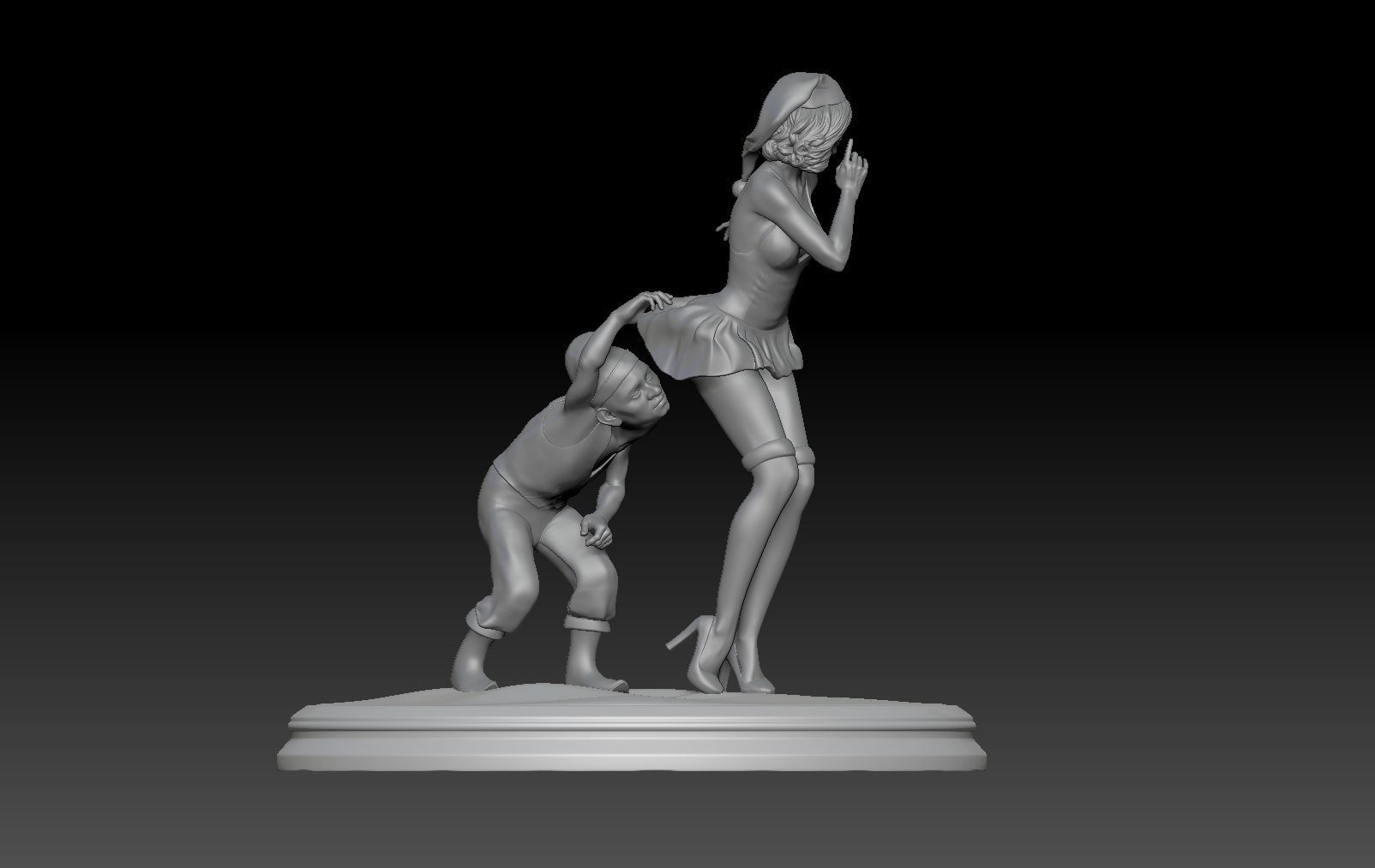 SANTA CLAUS GIRL 1 3D print model_4