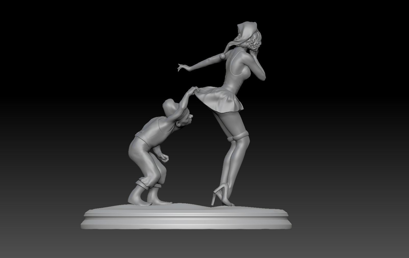 SANTA CLAUS GIRL 1 3D print model_3