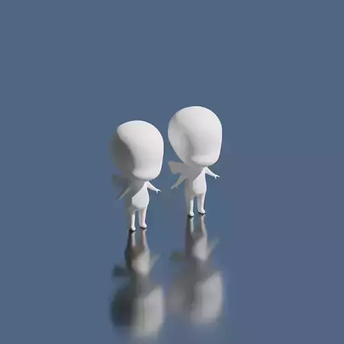 Chibi Wing Base Model  3D model