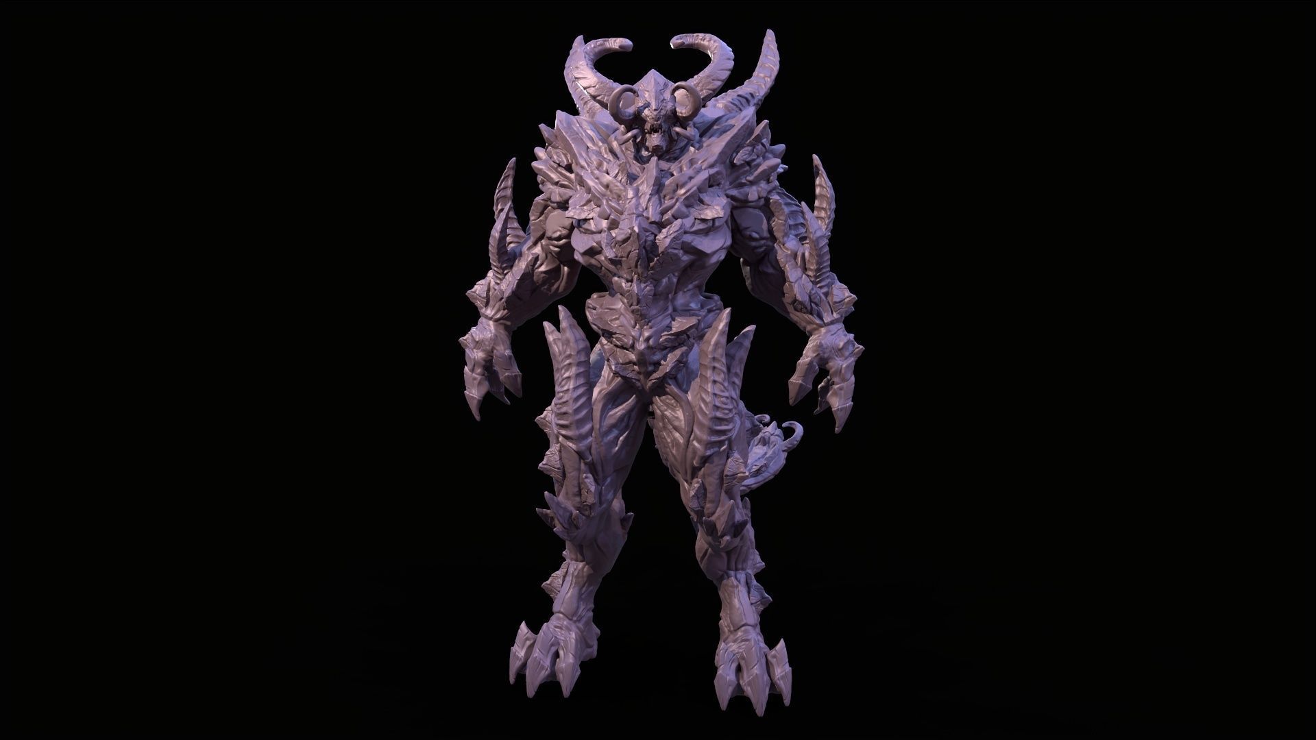Devil demon 3D model_2