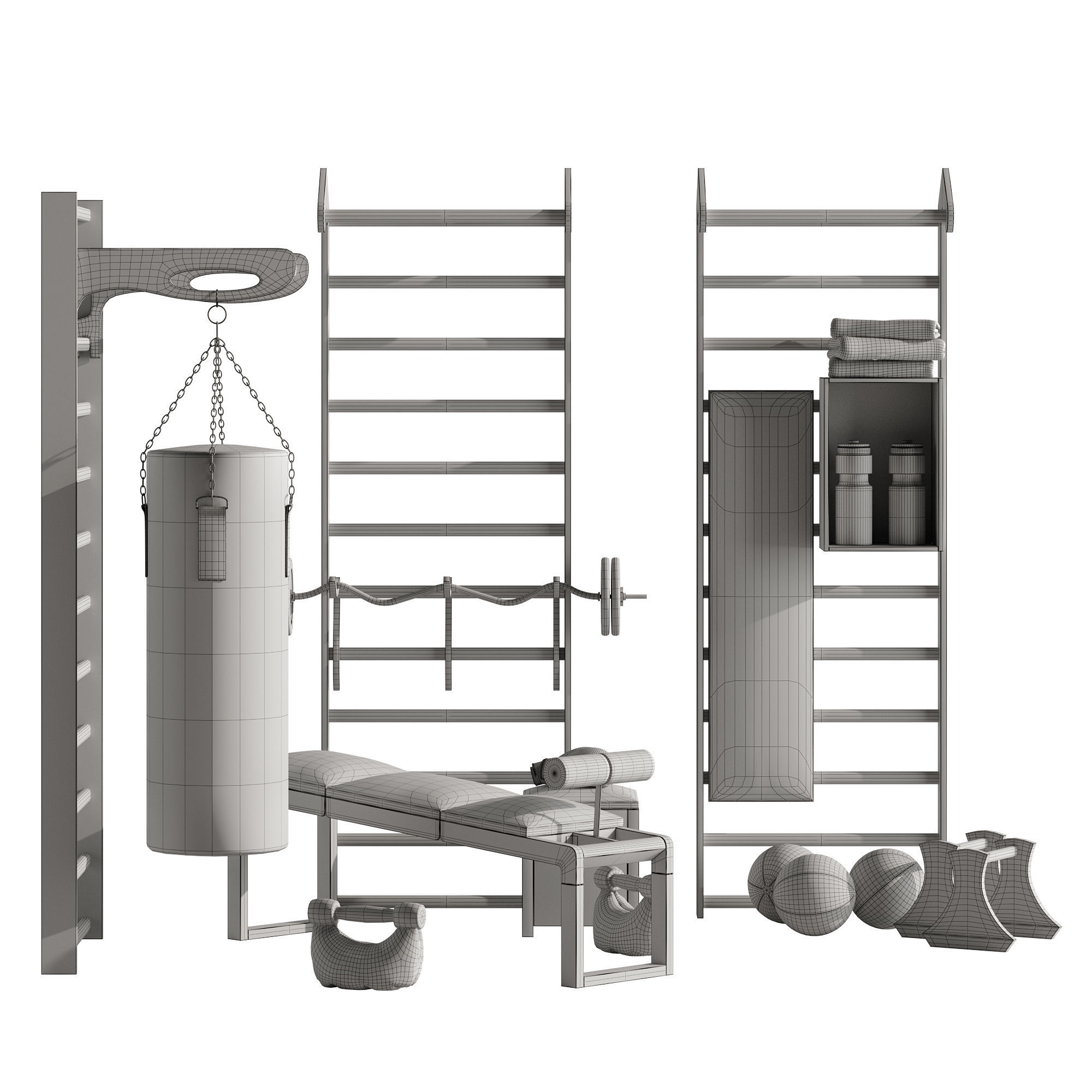 Box stand 3D model_4