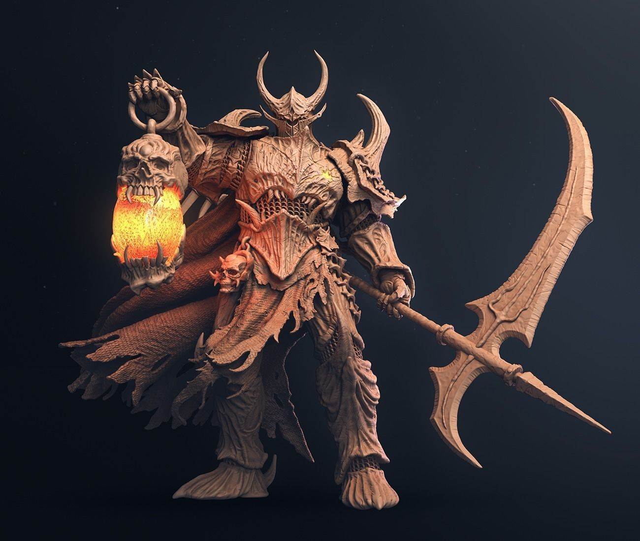 Retribution - Death Knight - Villain Design 3D print model_2