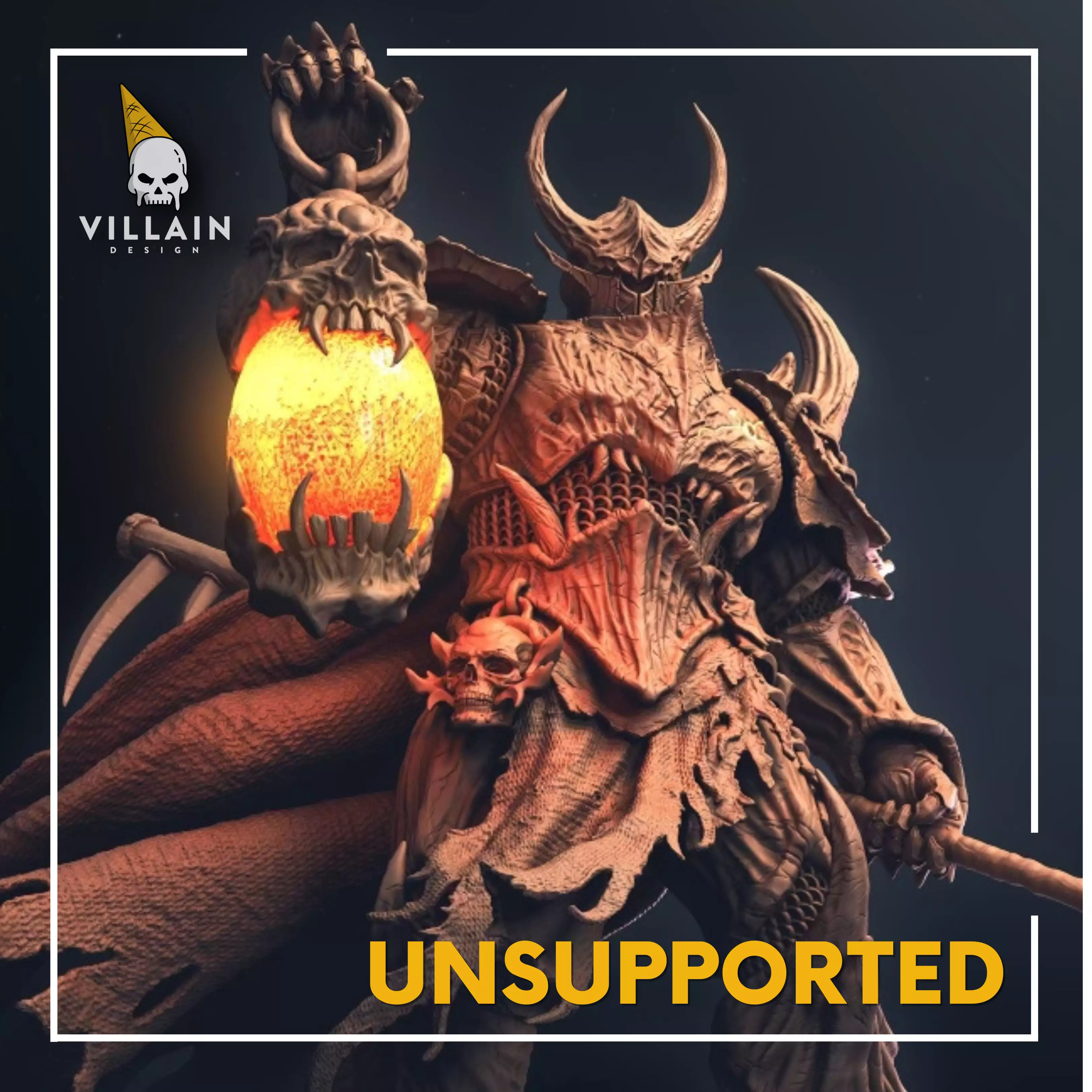 Retribution - Death Knight - Villain Design 3D print model_0