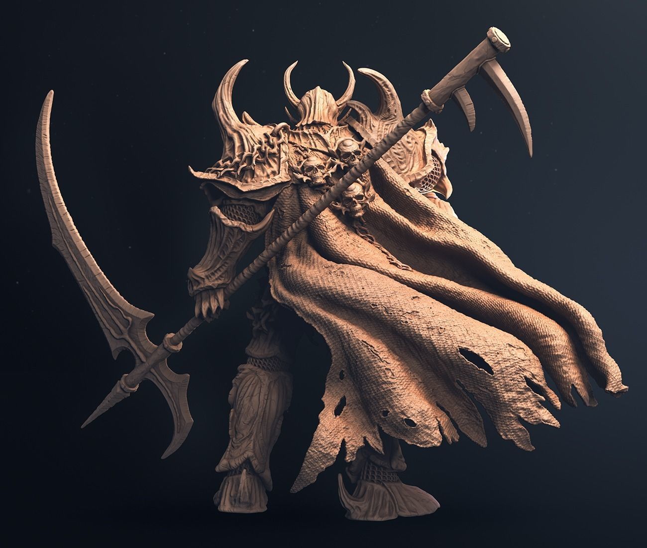 Retribution - Death Knight - Villain Design 3D print model_4