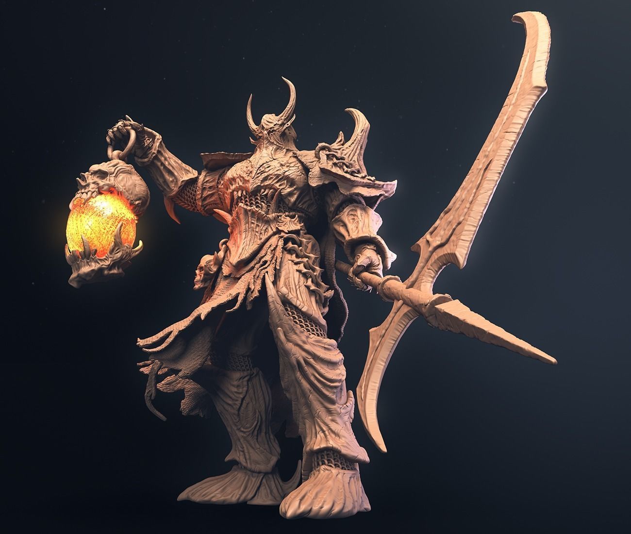 Retribution - Death Knight - Villain Design 3D print model_3