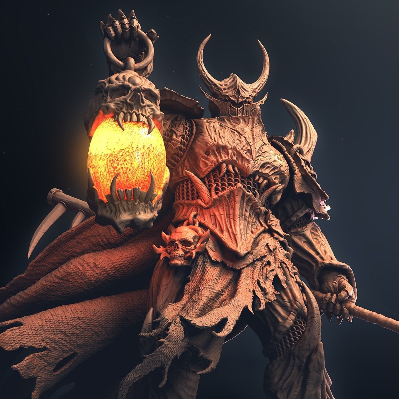 Retribution - Death Knight - Villain Design 3D print model_5