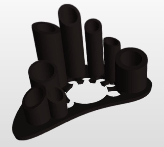 Makeup Brush Stand 3D print model_1