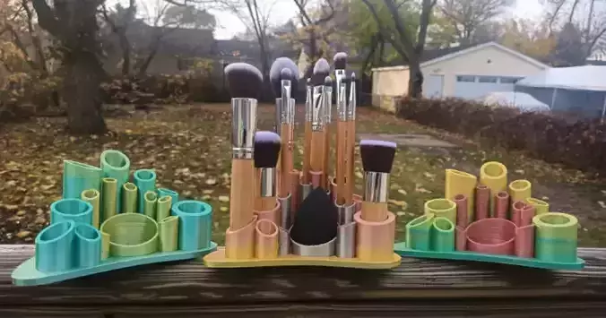 Makeup Brush Stand 3D print model Makeup Brush Stand 3D print model