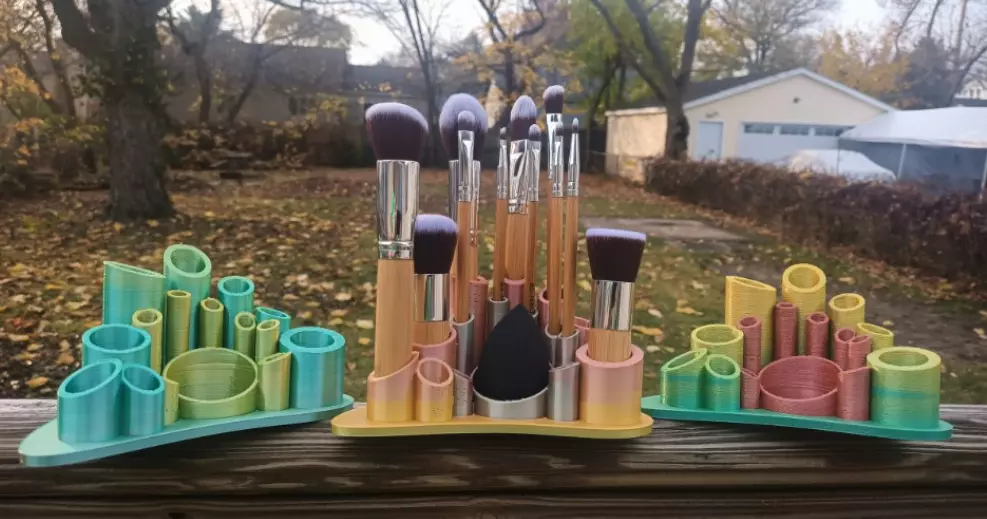Makeup Brush Stand 3D print model_0