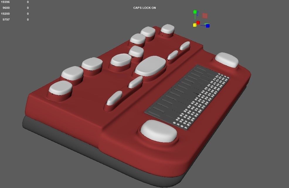 braille musical instrument Low-poly 3D model_5