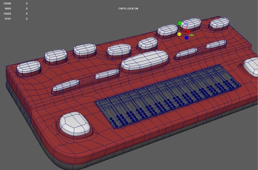 braille musical instrument Low-poly 3D model_6