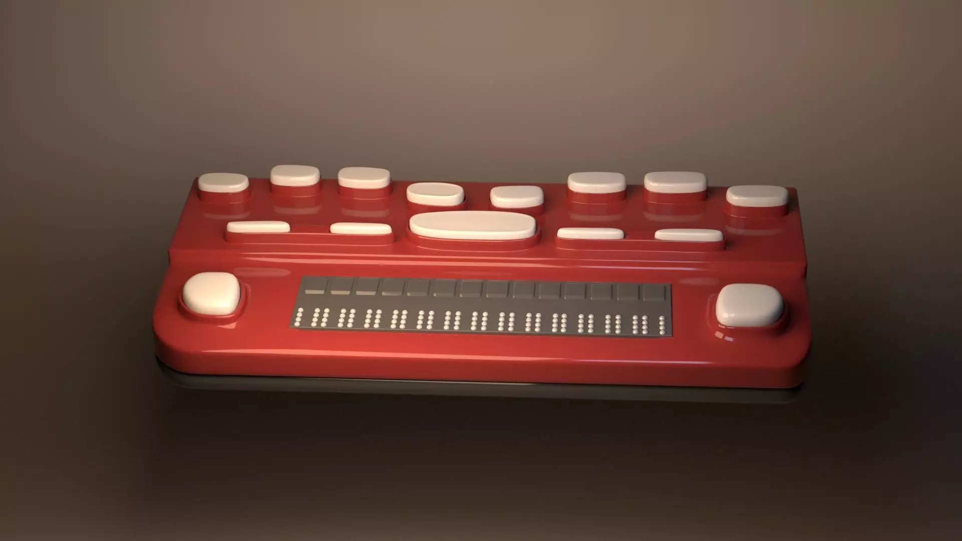 braille musical instrument Low-poly 3D model_0