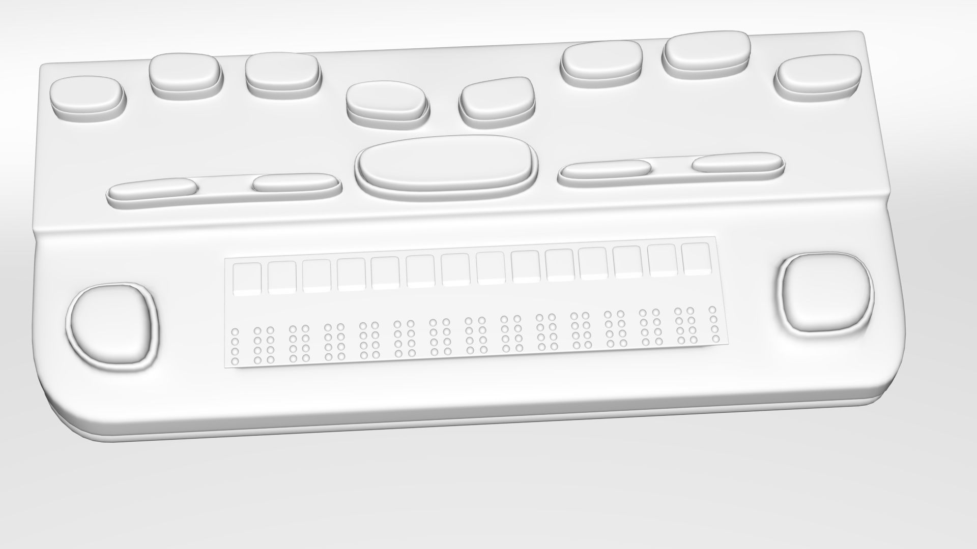 braille musical instrument Low-poly 3D model_3