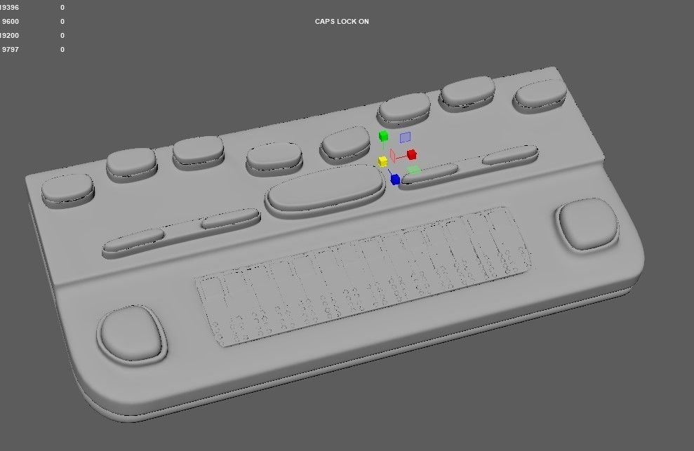 braille musical instrument Low-poly 3D model_10