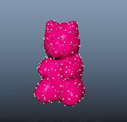 Gummy Bear Sugar Candy 3D model 6