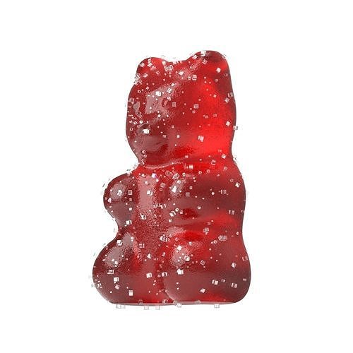 Gummy Bear Sugar Candy 3D model 3