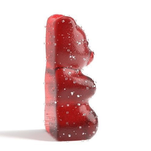 Gummy Bear Sugar Candy 3D model 4