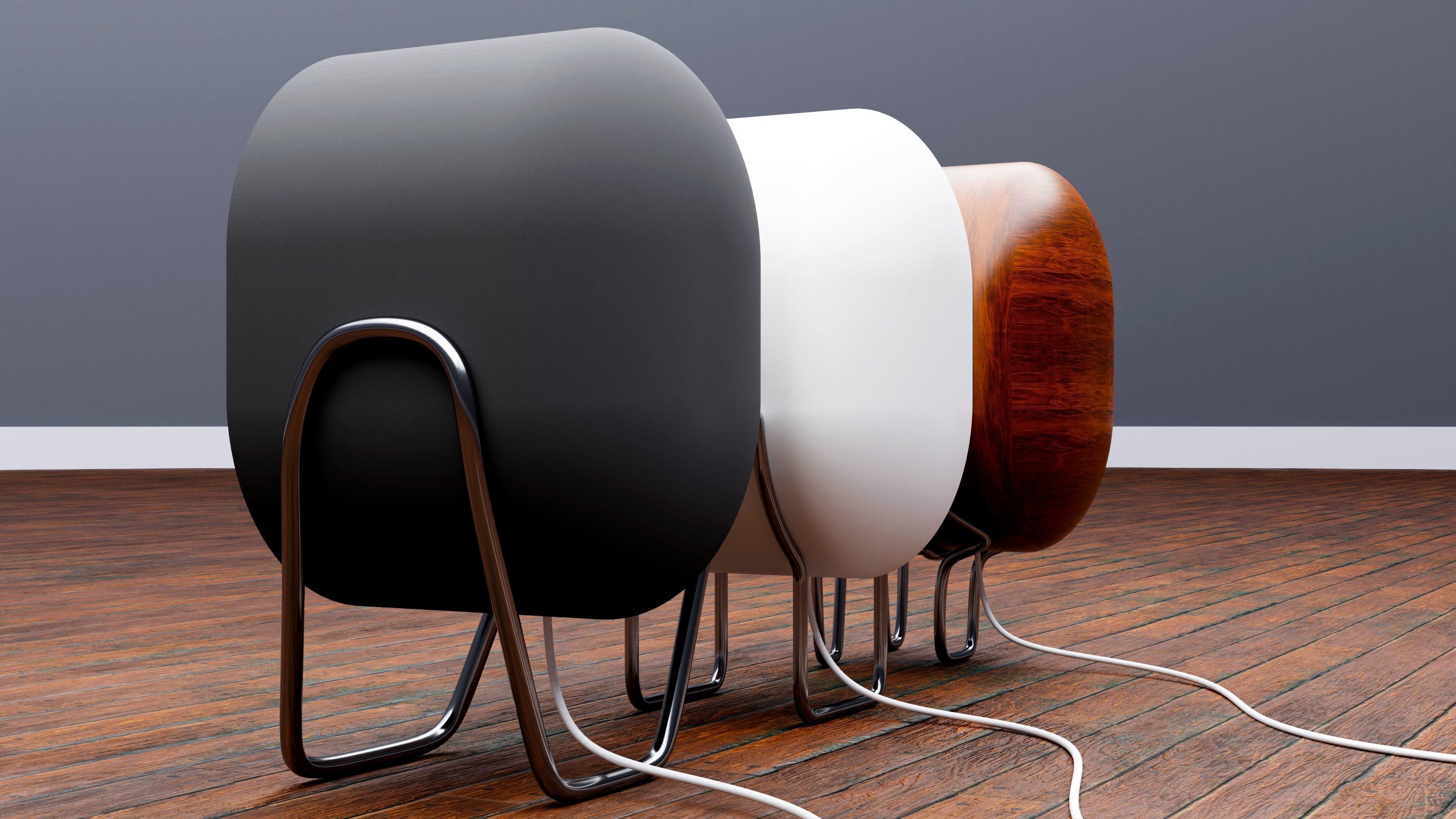 Speakers three 3D model_3