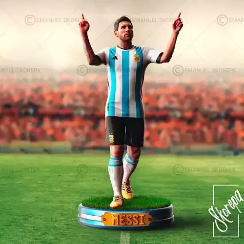 Messi Argentina 3D print model